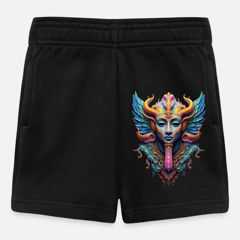 Masque mystique vibrant avec des accents zen - Short Bébé - noir