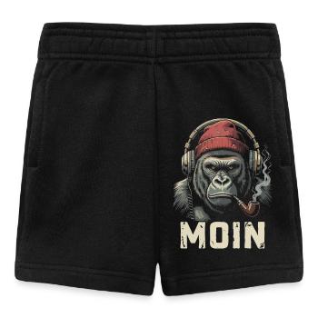 Moin Gorilla Headphones Whistle Streetwear Nordic - Baby Shorts - black - Front