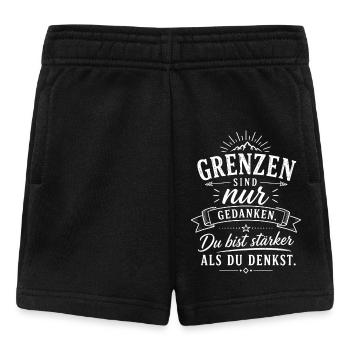 Grenzen sind nur Gedanken - Baby Shorts - Schwarz - Vorne