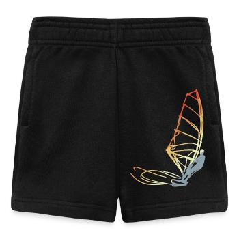 Vintage Windsurfen - Baby Shorts - Schwarz - Vorne