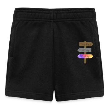 This Way That Way My Way - Baby Shorts - Schwarz - Vorne