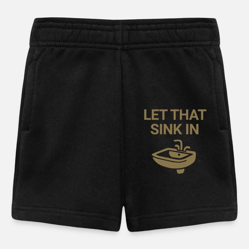 Laissez-le s’enfoncer - Short Bébé - noir