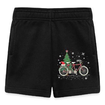 Fahrrad Weihnachtsbeleuchtung Road Cycling - Baby Shorts - Schwarz - Vorne