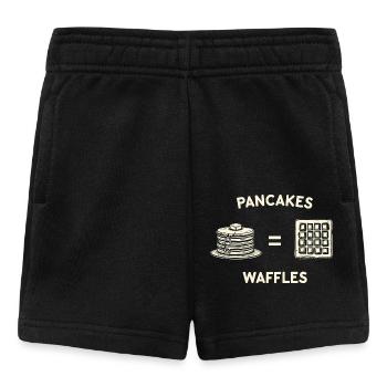 Crêpes et gaufres - Short Bébé - noir - Devant