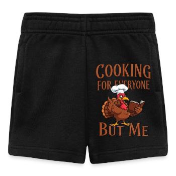 Cooking grouch turkey - Baby Shorts - black - Front