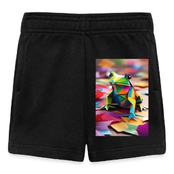 Prism Hop - Grenouille en origami - Short Bébé - noir - Devant