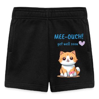 Aua! Wir wünschen Ihnen eine schnelle Genesung - Baby Shorts - Schwarz - Vorne