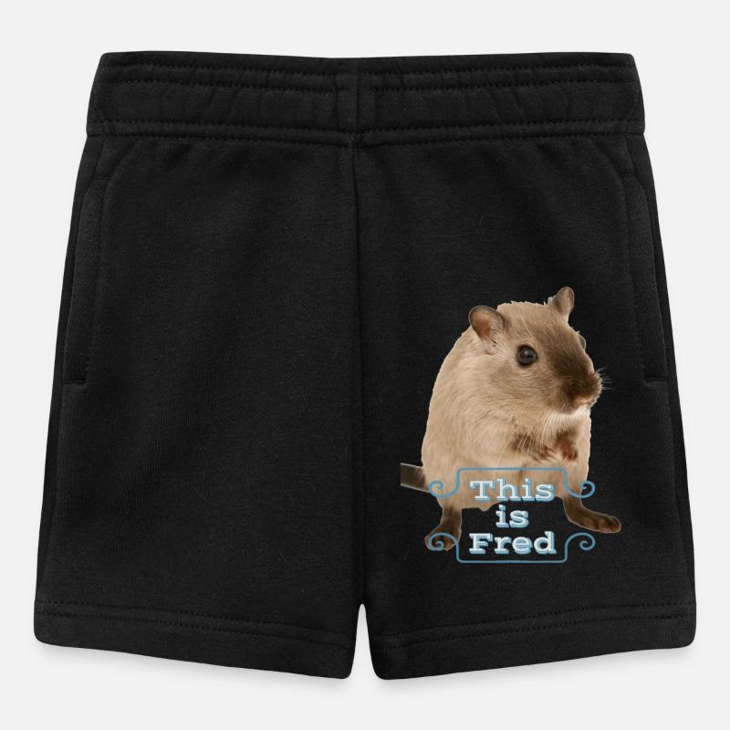 This is fred lustiges süßes maus geschenk idee - Baby Shorts - Schwarz