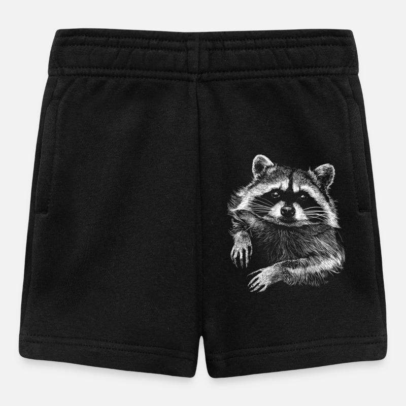 Waschbär - Baby Shorts - Schwarz