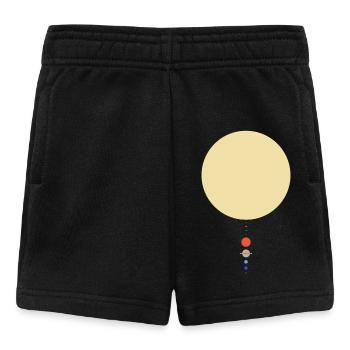 Système solaire minimal - Short Bébé - noir - Devant