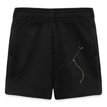 Golden veins on black - Baby Shorts - black - Front