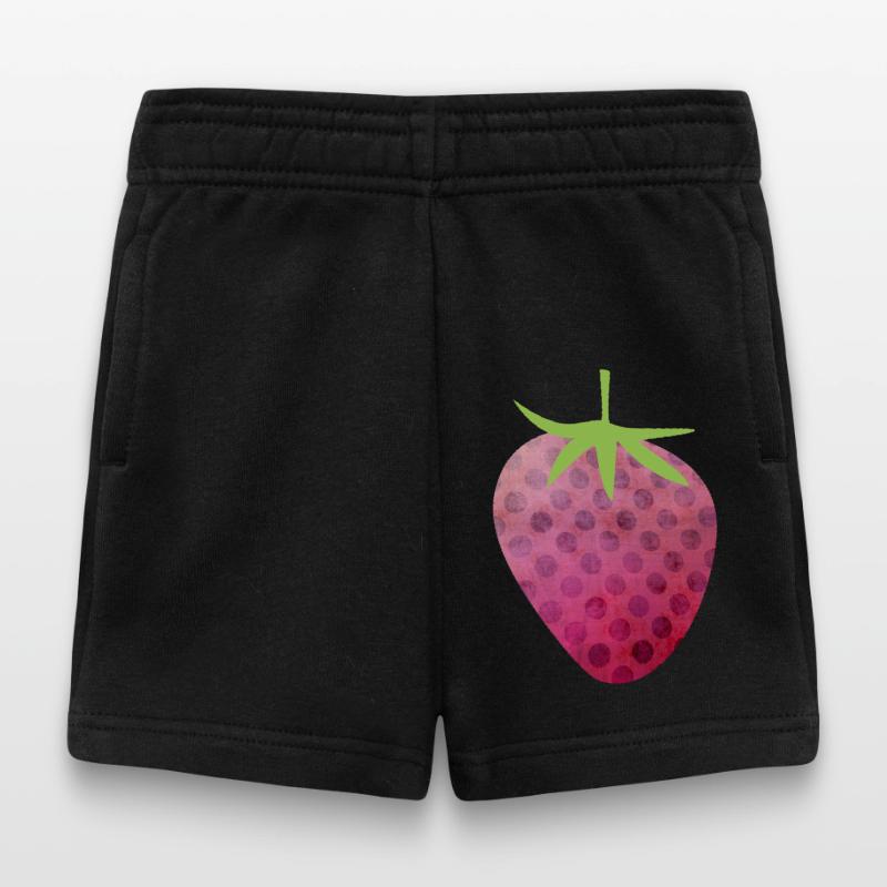 Strawberry Spring Pattern Fruit Spring Pink Fruit Baby Shorts
