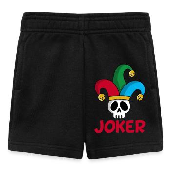 Joker und Schädel - Baby Shorts - Schwarz - Vorne