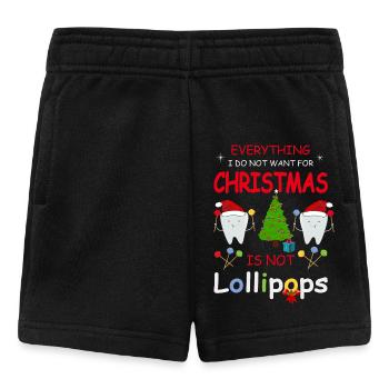 Teeth and sweets - Baby Shorts - black - Front