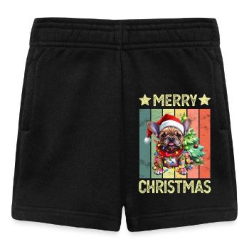 Dog French Bulldog Christmas - Baby Shorts - black - Front