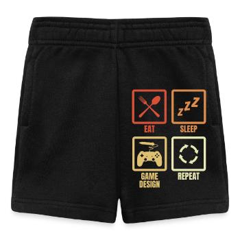 Horaire du concepteur de jeux - Short Bébé - noir - Devant