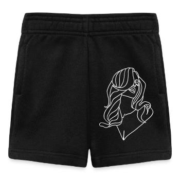 Porträt einer Frau in Weiß - Baby Shorts - Schwarz - Vorne