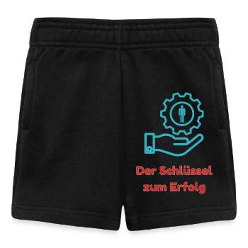 Der Schlüssel zum Erfolg - Baby Shorts - Schwarz - Vorne