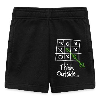 Think Outside the Box - Pensez Hors des Cases - Short Bébé - noir - Devant