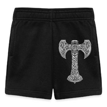 Mjöllnir symbole viking - Short Bébé - noir - Devant