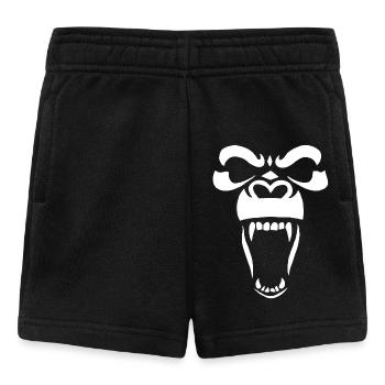 Weißer Gorilla - Baby Shorts - Schwarz - Vorne
