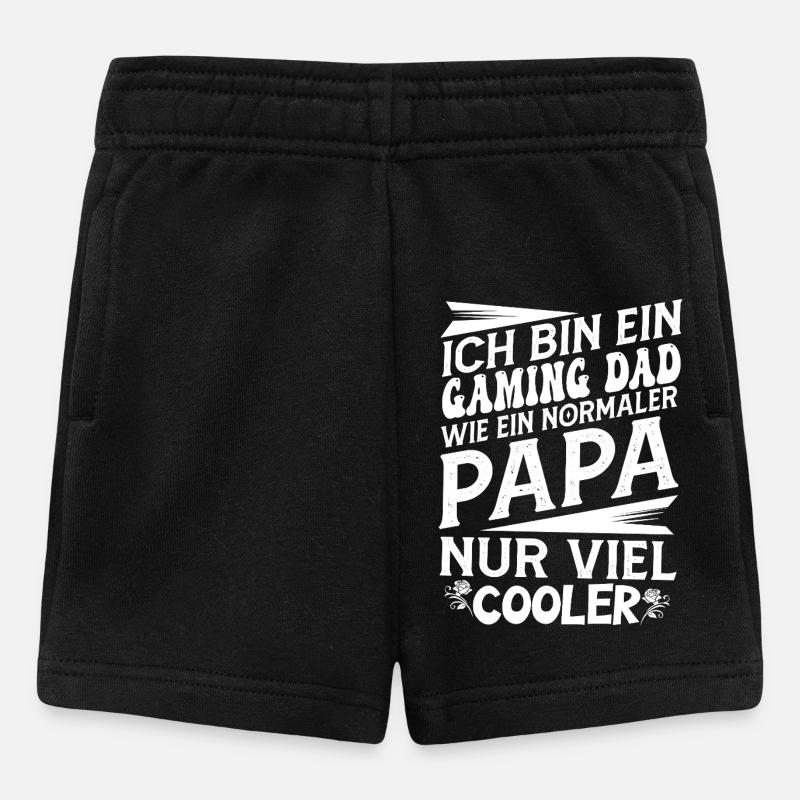 Gaming Dad Saying - Baby Shorts - black