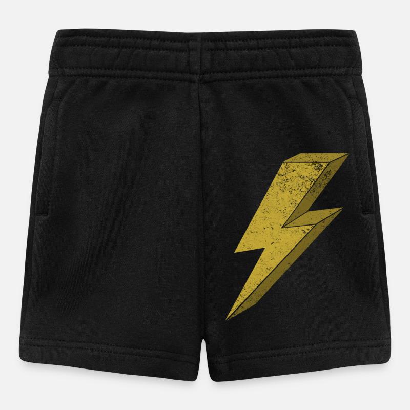 Dynamic Flash in Gold 3D - Baby Shorts - black