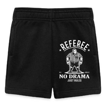 Conception de l’arbitre – Pas de drame, juste des règles - Short Bébé - noir - Devant