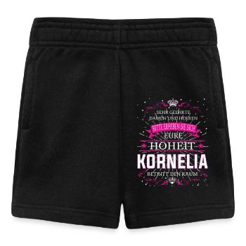 Eure Hoheit Kornelia betritt den Raum - Baby Shorts - Schwarz - Vorne