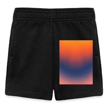 Midnight Ember Gradient - Baby Shorts - black - Front