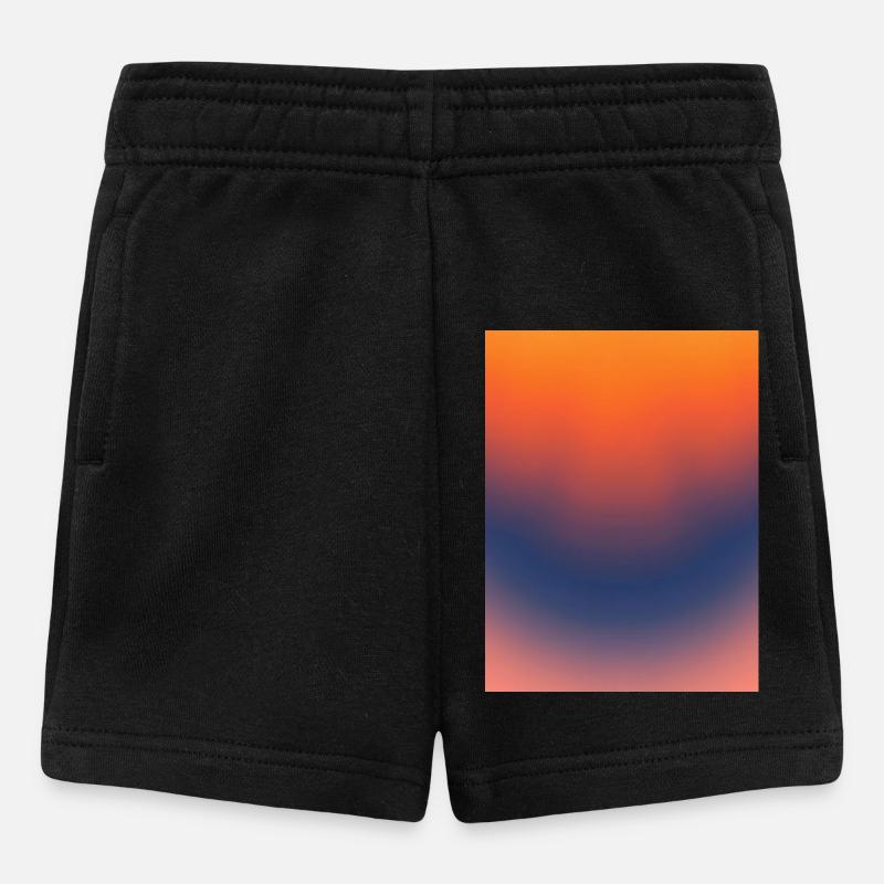 Mitternachts-Glut-Gradient - Baby Shorts - Schwarz