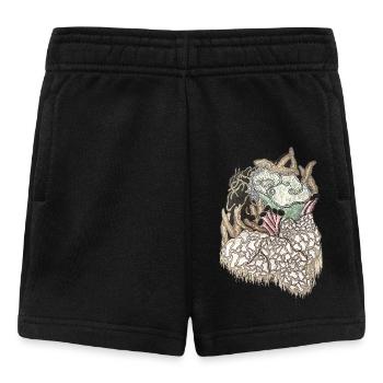 Deep Sea Coral Texture - Baby Shorts - black - Front