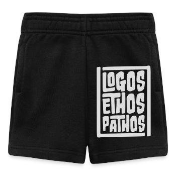 Logos Ethos Pathos Rhétorique Étudiant en Philosophie - Short Bébé - noir - Devant