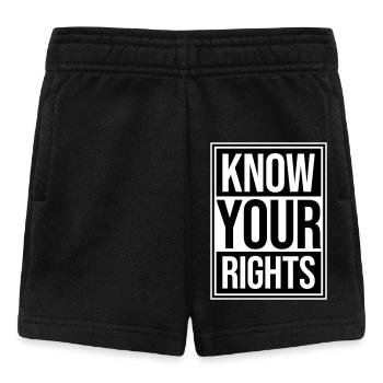 Connaissez vos droits Activisme Justice Liberté - Short Bébé - noir - Devant