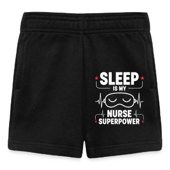 Humour Infirmier Sommeil est mon Super Pouvoir - Short Bébé - noir - Devant