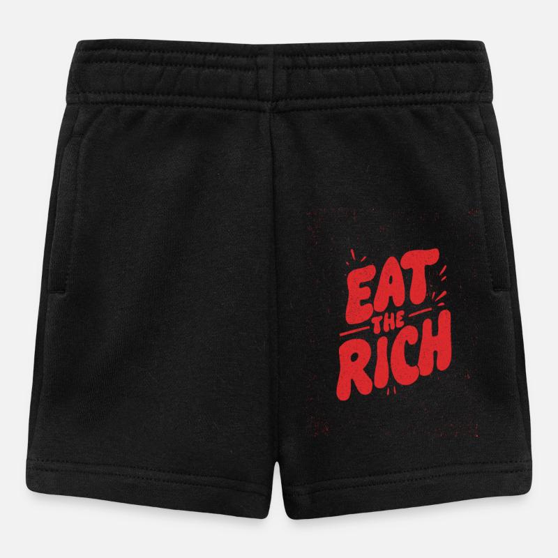 Manger les graffitis riches - Short Bébé - noir