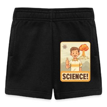 Science Hero: Cartoon Thumbs Up - Baby Shorts - Schwarz - Vorne