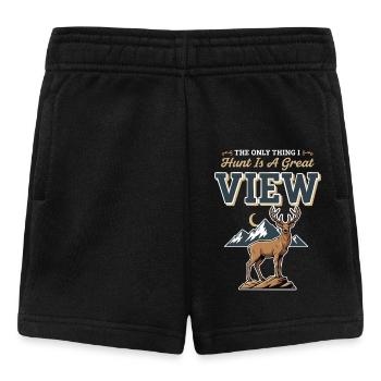 Camping Natur Humor Nur Jagd Tolle Aussicht Hirsche - Baby Shorts - Schwarz - Vorne