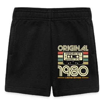 Hits Originaux 1980 Cassette Retro - Short Bébé - noir - Devant