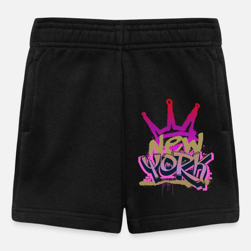 New York - Short Bébé - noir