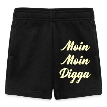 Lettrage Moin Moin Digga - Short Bébé - noir - Devant