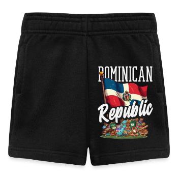 Drapeau de la République dominicaine Dom Rep Pride - Short Bébé - noir - Devant