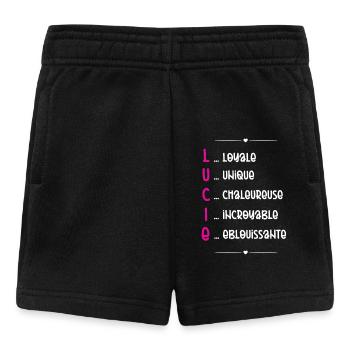 Cadeau Lucie - Qualités Personnalisées - Short Bébé - noir - Devant