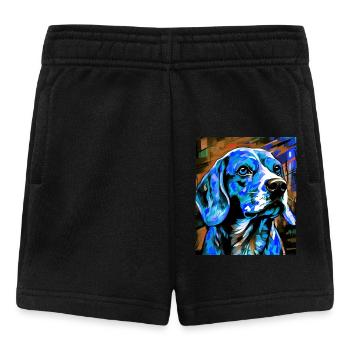 Portrait de chien beagle - Short Bébé - noir - Devant