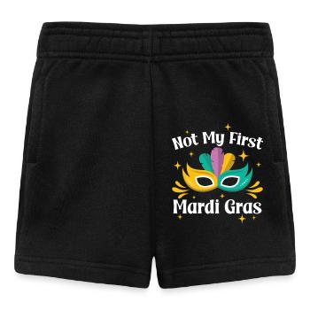 Not my first Mardi Gras - Baby Shorts - black - Front