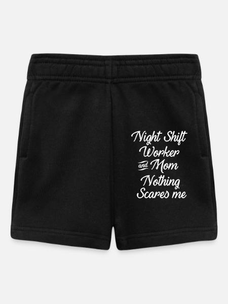 Nachtschicht - Baby Shorts - Schwarz