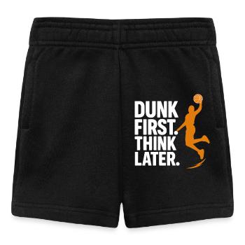Dunk First T-Shirt Basketball Basketball Basketball - Baby Shorts - Schwarz - Vorne