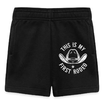 Das ist mein erstes Rodeo - Baby Shorts - Schwarz - Vorne