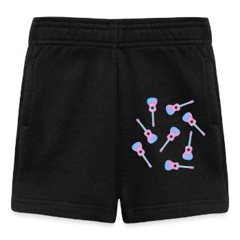 Pinke Ukulele - Baby Shorts - Schwarz - Vorne