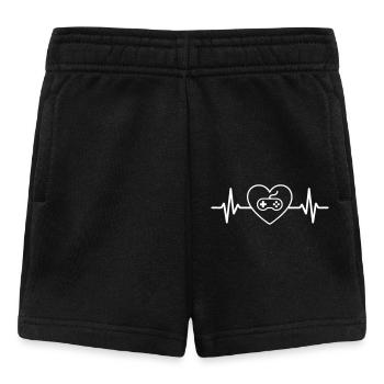 Leidenschaft Videospiele Cœur gamer rétrogaming Gaming - Baby Shorts - Schwarz - Vorne